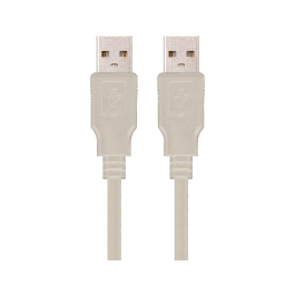 NANO CABLE Cable USB 10.01.0302 USB 2.0 A/M - USB 2.0 A/M 1M Beige