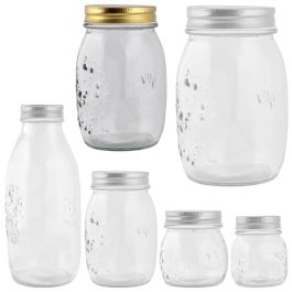 Day Bote 1 L con Tapa Metálica y Dibujos en Relieve, Diámetro 10 cm, Altura 16,5 cm