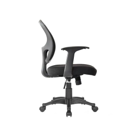 Q-connect Silla Giratoria Respaldo Medio Regulable Altura 870+120mm Profundidad 590mm Color Negro