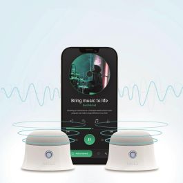 Ultron 461887 Altavoz Bluetooth Portátil Inalámbrico, 3W, Blanco, 2 Unidades