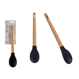 Cuchara de Silicona con Mango de Madera de Haya 30 cm - Kinvara (48 Unidades)