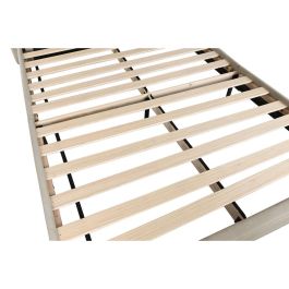 DKD Home Decor Cama Urban de Poliéster y Madera Beige 219x104x170 cm para Colchón 150x200 - Desmontable
