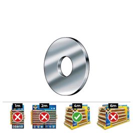 Celo Din 9021 Arandela Carrocero Ø4mm Zincado Caja 500 Unidades Acero para Agujeros sobre Dimensionados Precio: 13.6900005. SKU: S7903198