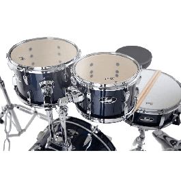 Pearl Kit Batería Roadshow 1812B/1007T/1208T/1410F + 1305Sherrajes, Sillín & 2 Platos Solar - Royal Blue Metallic Pearl