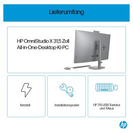 HP OmniStudio X All-in-One 32-c0073ng (Plata) Windows 11 Home 64-Bit