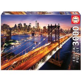 Educa Puzzle 3000 Piezas Manhattan Al Atardecer 18508 Educa 120x85cm Precio: 23.68999952. SKU: B13XS2V6BW