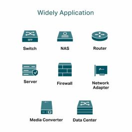 TP-Link SM9220-1M Cable DAC Twinax SFP28 de 1 metro, Conectores QSFP28, 100G, Negro