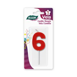 Vela Roja N.6 Algon - Aromatizante Ambiental (36 Unidades) Vela Roja N.6 Algon - Aromatizante Ambiental (36 Unidades)