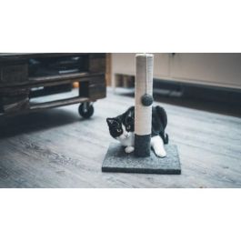 Tyrol TYR3281014041136 Poste Rascador Simple para Gatos Gris y Blanco 42cm Tyrol TYR3281014041136 Poste Rascador Simple para Gatos Gris y Blanco 42cm