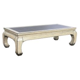 Mesa de Centro Home ESPRIT Ratán Madera de olmo 150 x 69 x 45 cm