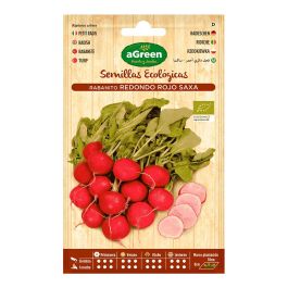 Agreen Sobre con semillas eco de rabanito redondo rojo, precoz, resistente y sabroso