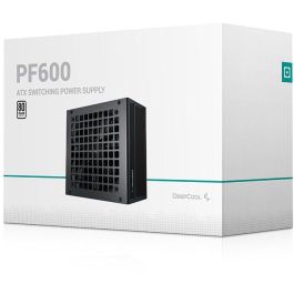 DeepCool PF600 Fuente Alimentación 600W PC/Servidor 80 PLUS No Modular ATX Versión 2.4 Color Negro