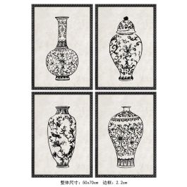 DKD Home Decor Cuadro Neoclasico Negro Blanco 2.5 x 70 x 50 cm (4 Unidades) Precio: 134.55684. SKU: B13KW5NNWY