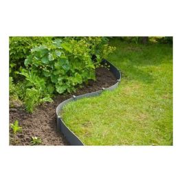 NATURALEZA Anclajes para Borde de Jardín, Lote de 10 Unidades, Polipropileno Gris - H19.5 x 1.9 x 1.8 cm