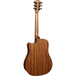 LAG Guitarra Acústica Dreadnought Cutaway A/E Blue Wave 2 Zurdos Natural