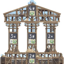 Asmodee 7 Wonders: Architects - Nuevo Juego de Mesa de Construcción de Maravillas - Edad 8+ para 2-7 Jugadores (25 Minutos)