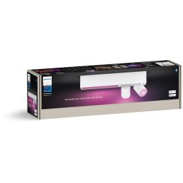 Philips Hue Plafón Centris Spot 2 focos GU10 Blanco V2 - White & Color ambiance LED Bluetooth compatible Alexa Google Assistant