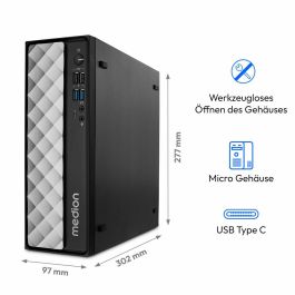 PC de Sobremesa Medion 10025295 Intel Core i7-12650H 16 GB RAM 32 GB RAM 1 TB 1 TB SSD