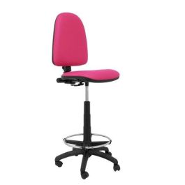 Taburete Piqueras Y Crespo Ayna Ergonomico Mecanismo De Contacto Permanente Regulable En Altura Y Aro Reposapies Asiento Y Respaldo Tapizados Similpiel Rosa Precio: 150.58999945. SKU: S5703225
