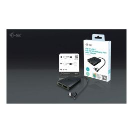 Cable USB i-Tec CADUAL4KDP Negro