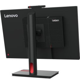 Lenovo TIO 24 Gen 5 Monitor 23.8" Full HD IPS para Tiny PC con Webcam 1080p, Micrófono y Altavoces para Videoconferencia