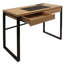 Home Deco Factory Escritorio Madera Y Metal Colección Industriel con 2 Cajones y Almohadilla para Ordenador Medidas 100x50,3x74 cm Precio: 146.4999998. SKU: B17YA44S67