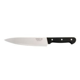 Sabatier Cuchillo Chef Universal 20 cm Acero Mov Extra-afilado, Mango ABS Ergonómico Negro, Apto Lavavajillas, 6 Unidades