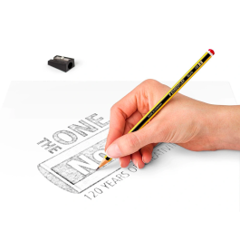 Staedtler Lápices de Grafito Noris n.2 HB Blister Promocional 120 Aniversario 12 uds + Afilalapiz + Goma