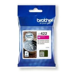 Brother LC422M Cartucho de Tinta Original Magenta. Para impresoras Brother, rendimiento óptimo, impresiones de calidad superior y duraderas sin decoloración.