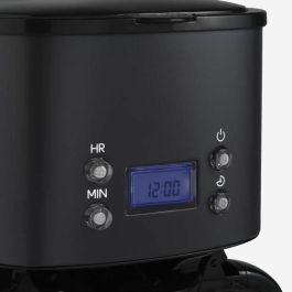 Hkoenig Cafetera MG32 1.5L (12 tazas) 1000W Pantalla LCD Mantener Caliente Negra Acero Inoxidable