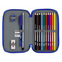 Plumier Doble Real Zaragoza Azul 12.5 x 19.5 x 4 cm (28 piezas) Plumier Doble Real Zaragoza Azul 12.5 x 19.5 x 4 cm (28 piezas)