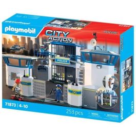 Playmobil PL71873 Centro de Comando de Policía, Oficiales, Acción Urbana, Juguete 253 Piezas para Niños +4 Años