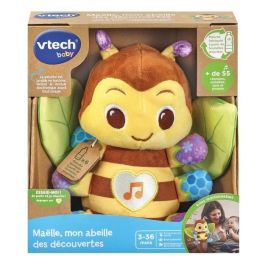 Vtech Baby Maëlle, my Discovery Bee - Abeja Musical de Peluche Suave para Bebés | Juguete Sensorial Ecológico de Botellas Recicladas