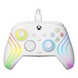 Turtle Beach TUR0840454400076 Gamepad Afterglow Wave RGB Con Cable Blanco para Xbox Series X|S, Xbox One y PC