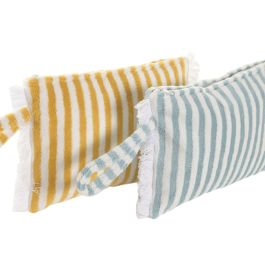 DKD Home Decor Neceser Mediterraneo Azul Amarillo 5 x 21 x 31 cm (6 Unidades)