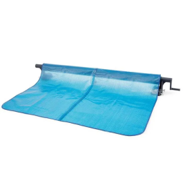 Intex Cubierta Enrollable para Piscina Tubular Rectangular | Retractor Duradero con Eje de Aluminio | Compatible con Piscinas de 2.74 a 4.88m