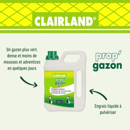 Clairland CLAIRGAZ2500 Abono Líquido para Césped 3 en 1 Concentrado 2.5 L