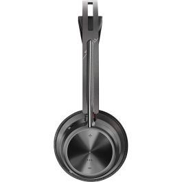 HP Voyager Focus 2 Auriculares Estéreo Bluetooth USB-C-C con Adaptador USB-C/A y Base de Carga para Llamadas y Conferencia