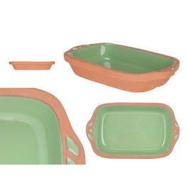 La Dehesa Cazuela Barro Rectangular con Asas, Verde/Marrón, 23 cm (Largo 24.5 x Ancho 14.5 x Alto 4.5 cm), Apta Horno/Microondas/Nevera/Lavavajillas (Set de 8) Precio: 22.49999961. SKU: B1FNJXX252