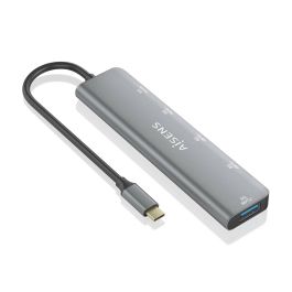 AISENS - HUB USB 3.2 GEN1 5G USB-C, USB-C/M-1xUSB-C PD100W/H-1xUSB-C/H-3xUSB-A/H, GRIS, 15CM Precio: 12.98999977. SKU: B1E5VKTGZE