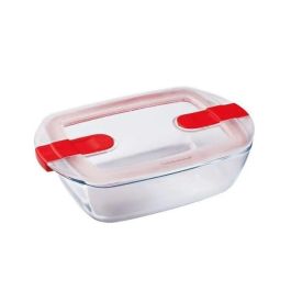Pyrex Cook & Heat - Caja rectangular de vidrio con tapa para microondas y horno 28x20 cm - Borosilicato Pyrex Cook & Heat - Caja rectangular de vidrio con tapa para microondas y horno 28x20 cm - Borosilicato Precio: 32.49999984. SKU: B1FMMX62VL