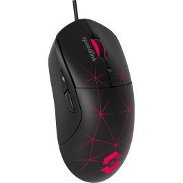 Speedlink CORAX Ratón Gaming Óptico USB 3200 DPI con Cable Ergonómico Negro para Mano Derecha