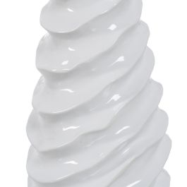 Jarrón Blanco Cerámica Decoración 17,50 X 17 X 49 cm
