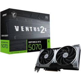 MSI GeForce RTX 5070 12GB GDDR7 VENTUS 2X OC Tarjeta Gráfica NVIDIA con Doble Ventilador y Enfriamiento TORX FAN 5.0 Precio: 631.59000047. SKU: B185PARGQX