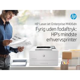 HP 3PZ15A Impresora Láser Monocromo LaserJet Enterprise M406DN | Dúplex Automático, Ethernet, 40 ppm, Seguridad Avanzada HP 3PZ15A Impresora Láser Monocromo LaserJet Enterprise M406DN | Dúplex Automático, Ethernet, 40 ppm, Seguridad Avanzada