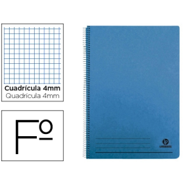 Liderpapel Cuaderno Espiral Folio 100 Hojas Cuadro 4mm Tapa Azul con Margen 70gr Precio: 14.9900003. SKU: B1JRJJHSWF