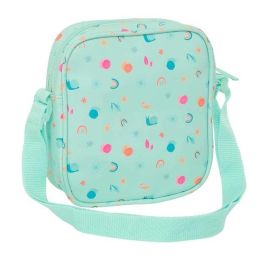 Bolso Bandolera Safta Caracol Turquesa 16 x 18 x 4 cm