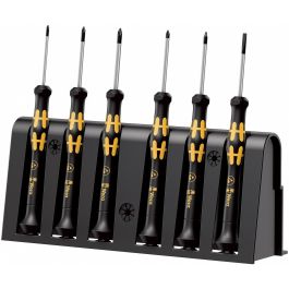 Wera 1550/6 ESD Juego de Destornilladores de Electrónica ESD, 6 Piezas, Planos, Phillips, Torx, con Rack Precio: 68.68999995. SKU: B15L3LF8RA