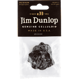 Dunlop Pack 12 Púas Genuine Celluloid Negro - Medium Precio: 5.50000055. SKU: B1AXQSY5L5