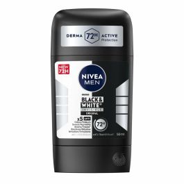 Nivea MEN BLACK & WHITE INVISIBLE ORIGINAL Desodorante Stick 50 ml - 72h Anti-Manchas Ropa Oscura y Clara